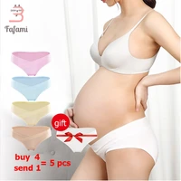 cotton maternity panties multi pack pregnant underwear cotton under bump underpants postpartum mother panties buy 4 get 1 free