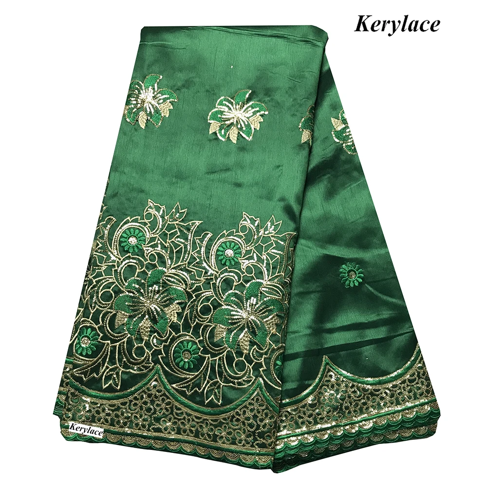 

2020 Новое поступление зеленая ткань Джордж Африканское кружево Sequince Paillette нигерийские вечерние свадебные Швейные шелковые KRL-92346