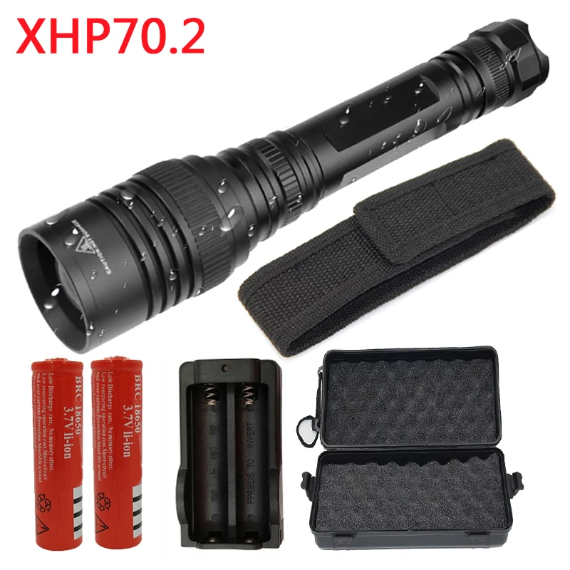 D Litwod P73Z30 3200LM CREE XHP70.2 32 Вт Мощный тактический светодиодный фонарик с зумом для объектива 18650 батарея - Испускаемый цвет: D
