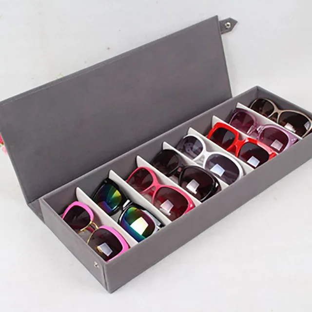 

8 Grid Sunglass Glasses Storage Case Glasses Storage Box Multi-Grid Sunglasses Storage Organizer Eyeglass Display Storage Tray