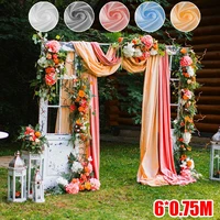 0 75m6m ice silk wedding arch drape fabric party drapes chair cover backdrop curtain backdrop hanging decor party supplies
