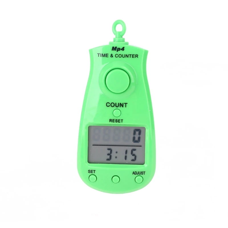 

Portable 5-digit Digital Electronic Counter with Clock Calendar and Lanyard Manual Reset Decompression Relaxation Tool U4LB