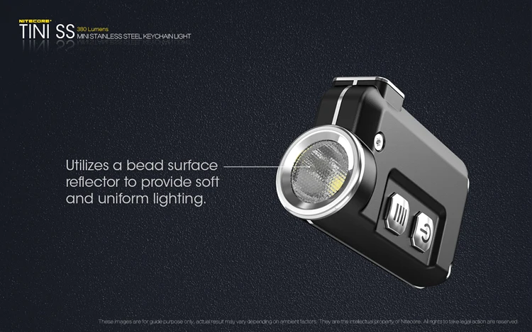 NITECORE TINISS tini CU Micro micro USB Перезаряжаемый светильник для ключей Мини EDC флэш-светильник металлический брелок Светильник встроенный аккумулятор