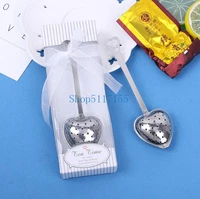 wedding gift and giveaways teatime heart tea infuser favor in teatime gift box 200 pieceslot