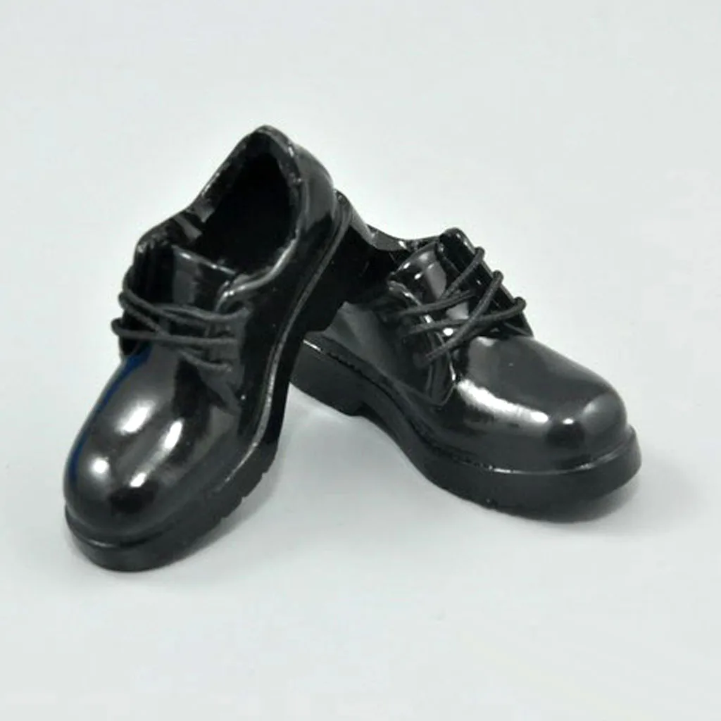 

1/6 Scale , s, Kumik, Nouveau Toys, Female Black PU Leather Shoes