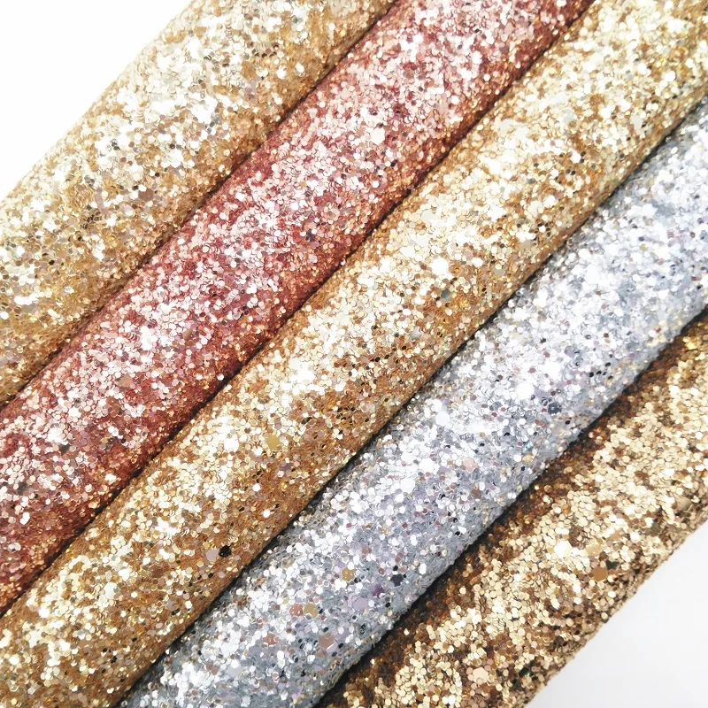 Amonglitter золотые и розовые объемные блестящие кожаные тканевые листы блестящая