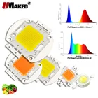 Светодиодные чипы COB 1 3 5 10 20 30 50 100 Вт CRI95 45 мил, полный спектр 380-840, светильник для выращивания растений, лампы для аквариума и гидропоники