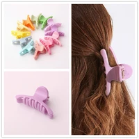 2pcs hot ins hair claw clips for women summer colors plastic holding hair claw hair barrettes top hair clips 6 cm