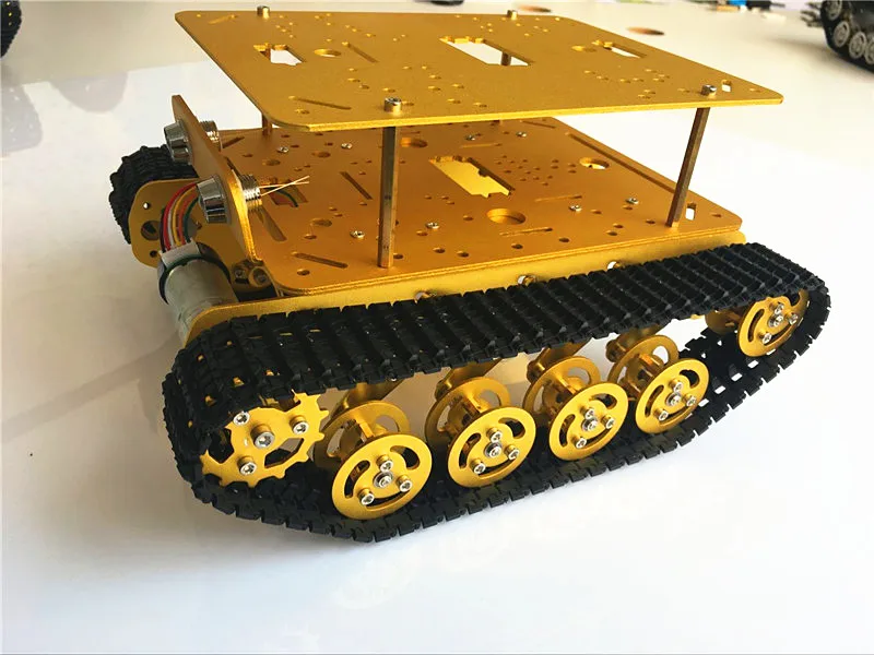 Двойная шасси амортизатор танка TS100 от DIY гусеничной модели функциональный