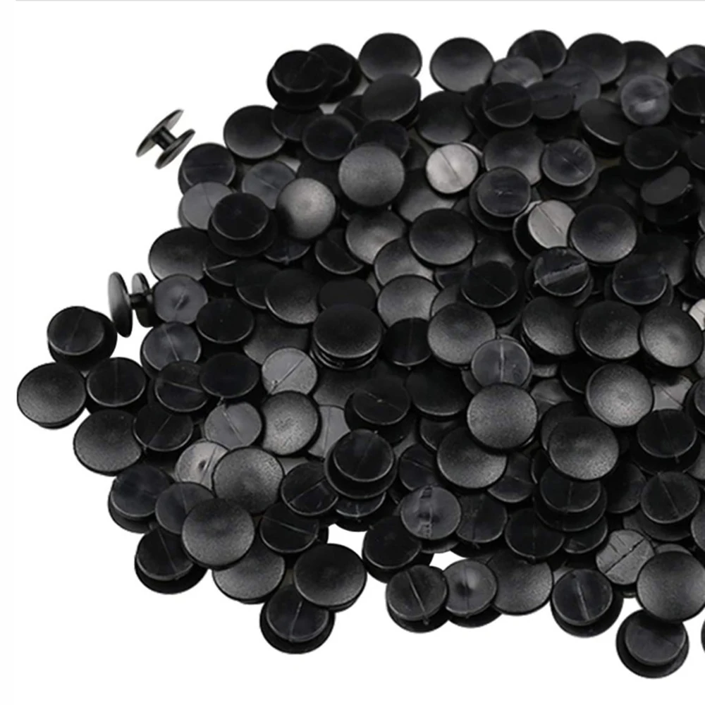 

Wholeslae Plastic Buttons Black Ornaments For DIY Shoes Charms Kids Accessories Lightweight Buckles