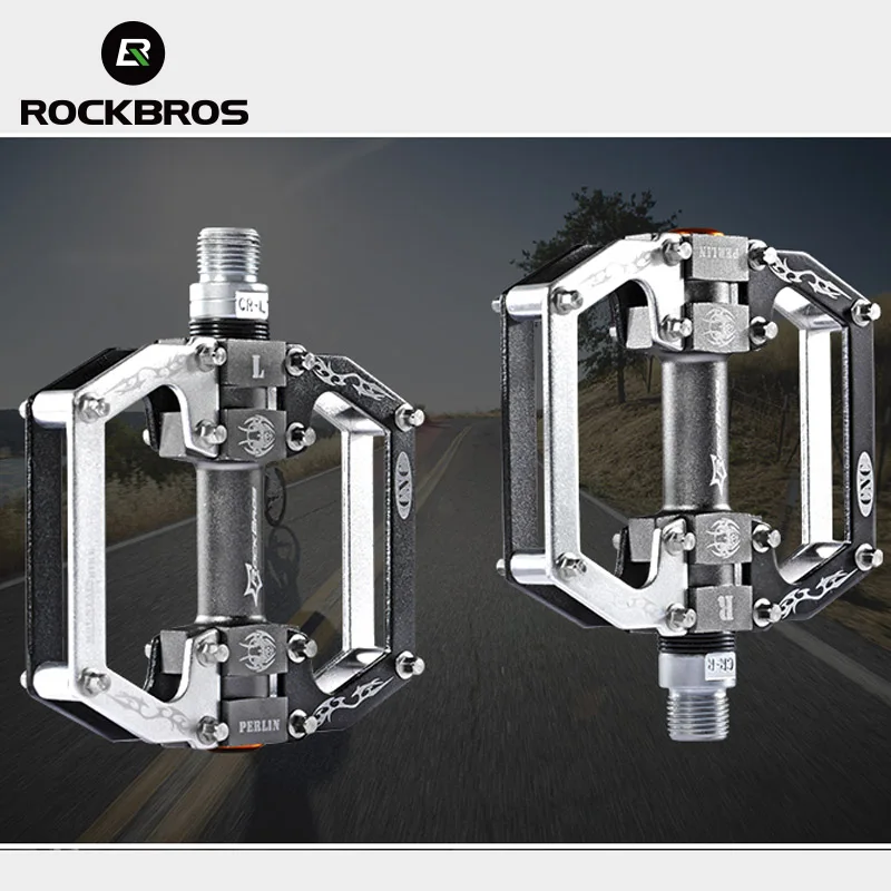 ROCKBROS, сверхлегкие, профессиональные, высокое качество, MTB, горный, BMX, велосипедные педали, Велоспорт, герметичный подшипник, педали, педали, 5 цветов