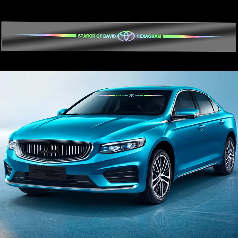 Laser Car Stickers Window Body 3D Logo Pattren Decals New For Toyota TRD Camry Chr Corolla Rav4 Yaris Prius Auto Accessories | Автомобили