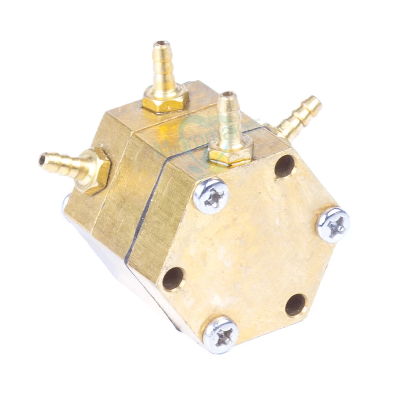 Стоматологический шестигранный водяной воздушный клапан медь 3 мм 4 разъема