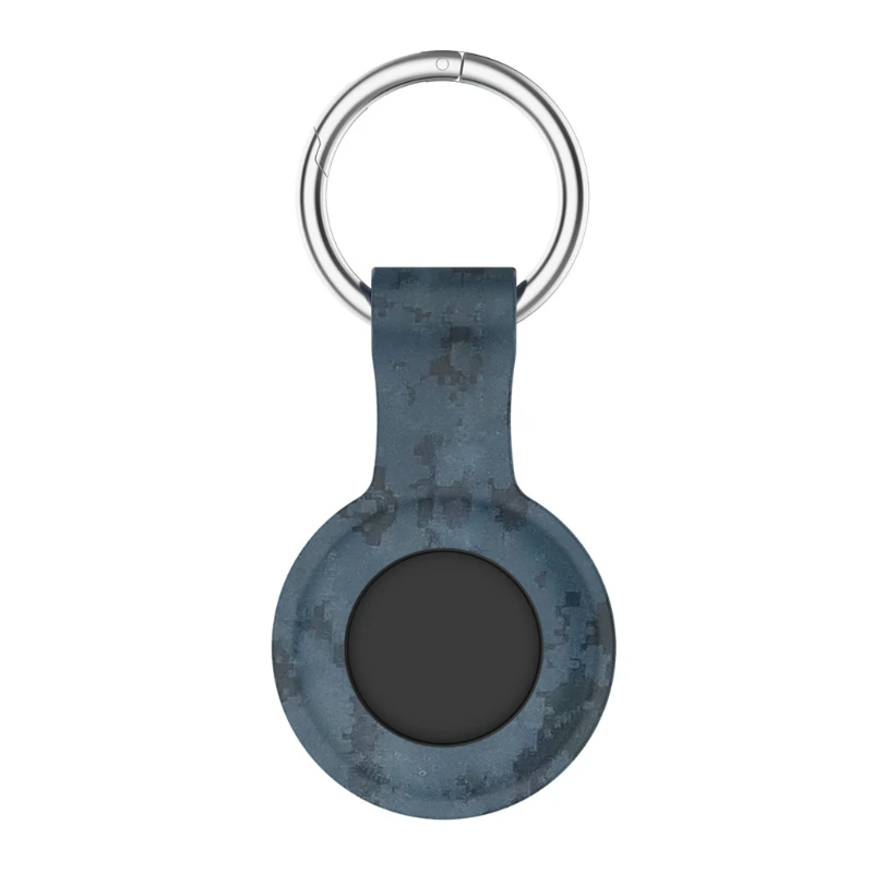 

Silicone Protector Cover with Keychain For AirTags Shockproof Anti-scratch Anti-fall Silicone Protective Case Shell For