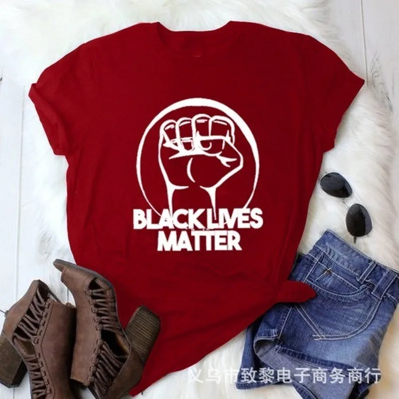 

BLACK LIVES MATTER Print Women T Shirt Short Sleeve O Neck Loose Women Tshirt Ladies Fashion Tee Shirt Tops Clothes Mujer