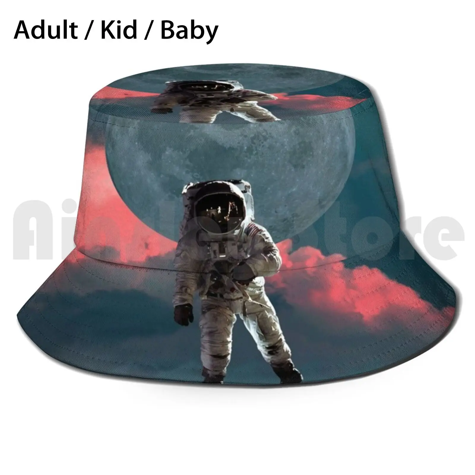 

Складная Солнцезащитная шляпа с УФ-защитой, с рисунком, космос, луна, астронавт, Вселенная, Галактика, космос, луна, звезда