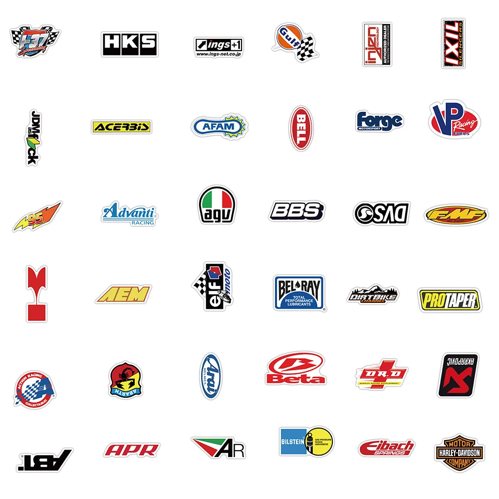 racing logo graffiti stationery stickers school office student supplies mobile phone skateboard luggage mug decoration 100pcs free global shipping