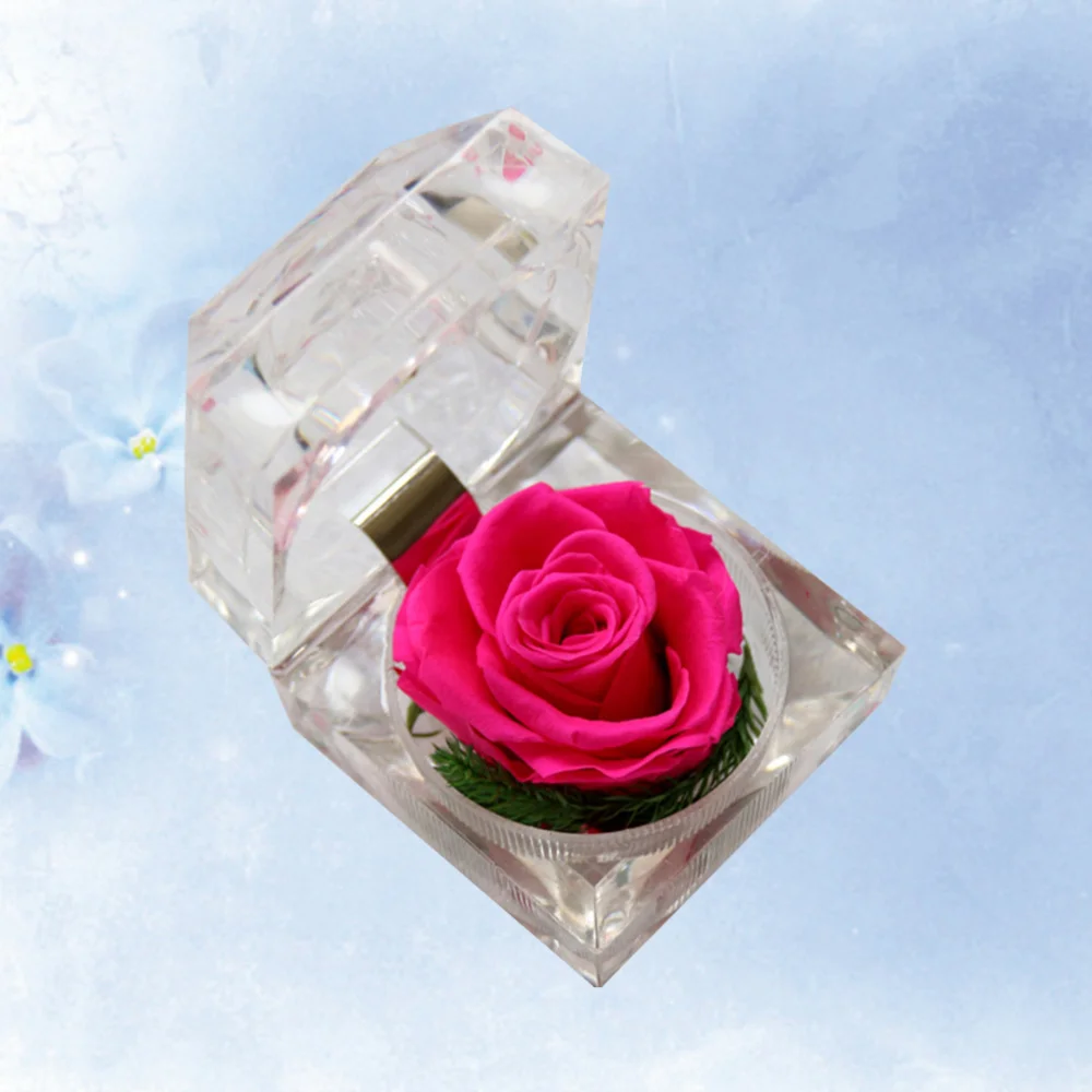 

1Pcs Preserved Flower Eternity Rose Never Withered Rose Gift for Valentine's Day Birthday and Anniversary with Drawer Gift Box (