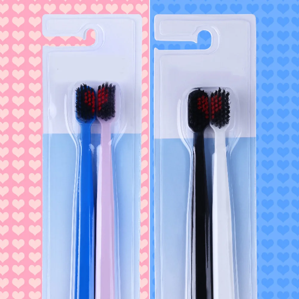 

2 шт., ультрамягкие зубные щётки в форме сердца