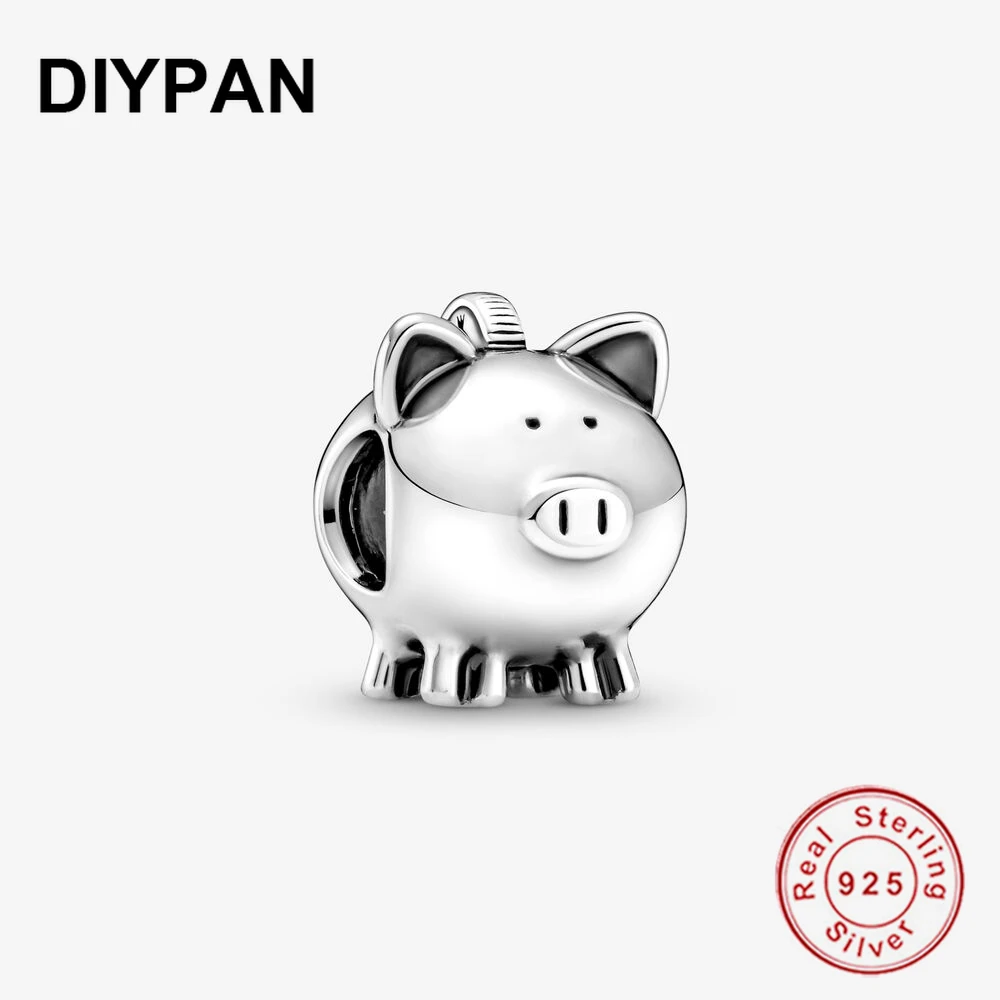 

Милая Копилка из серебра 925 пробы, Шарм-подвеска для браслета из серебра 925 пробы