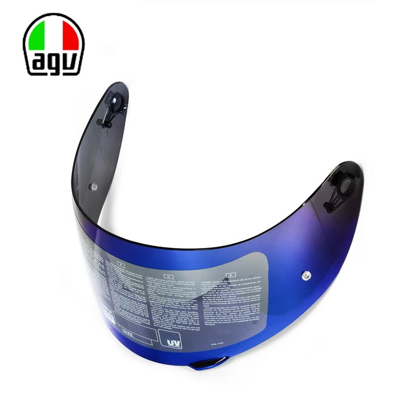 AGV объектив мотоциклетный шлем козырек щит AGV K3SV K5S K1 K5 COMPACT GT2 маска хром просмотра серебряные/синие зеркальные иридиевые линзы