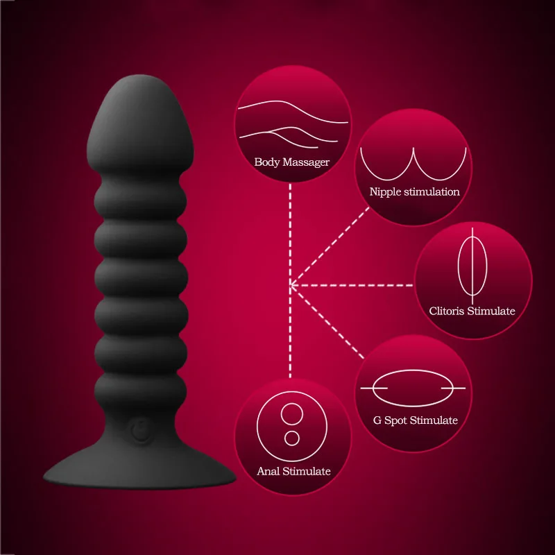 Анальная пробка и вибратор для мужчин массажер простаты геев с беспроводным