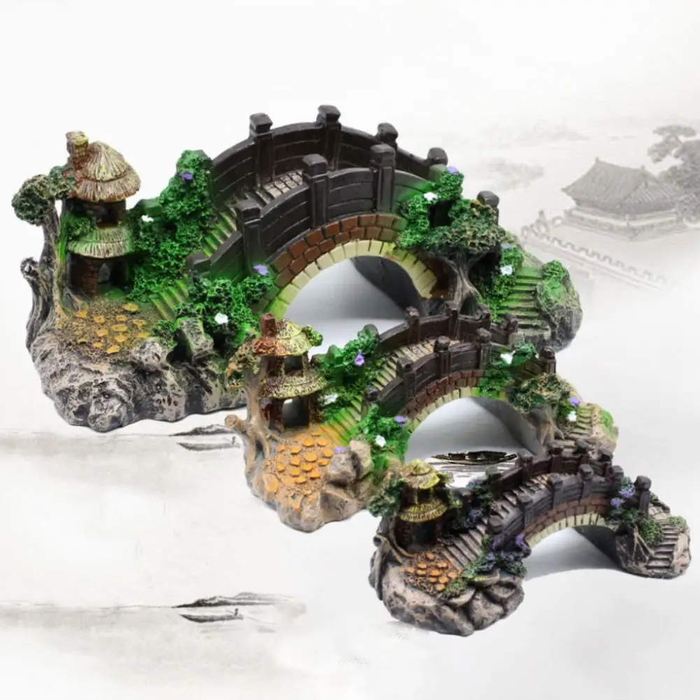 Смола скала Арка пещера мост башня аквариум украшения рок Ландшафтный орнамент