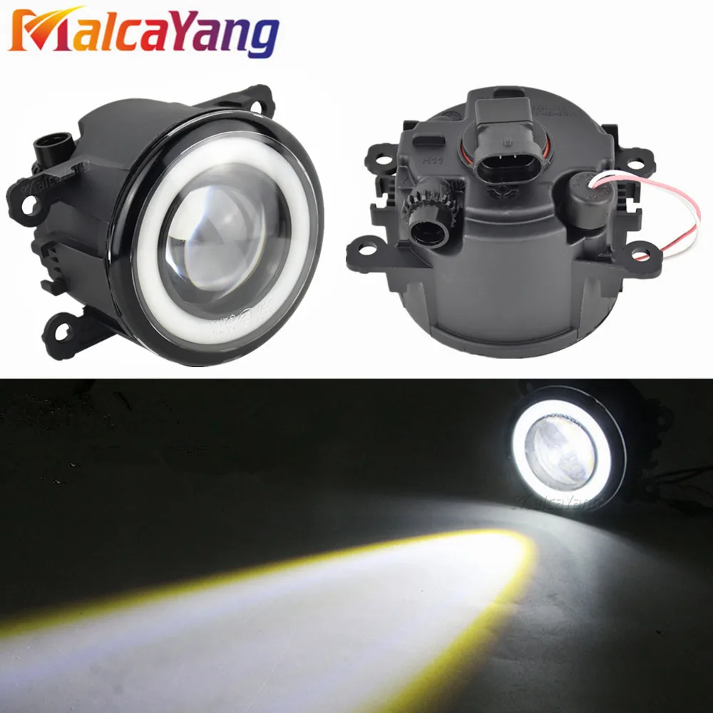 2x (слева + справа) Противотуманные фары с ангельским глазом светодиодный белого