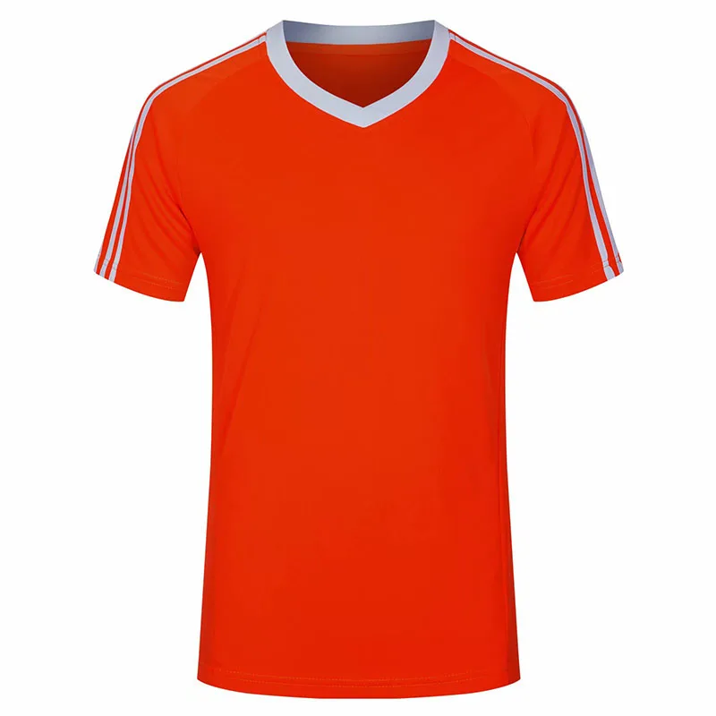 

2021 new comfortable and breathable red football jersey T-shirt