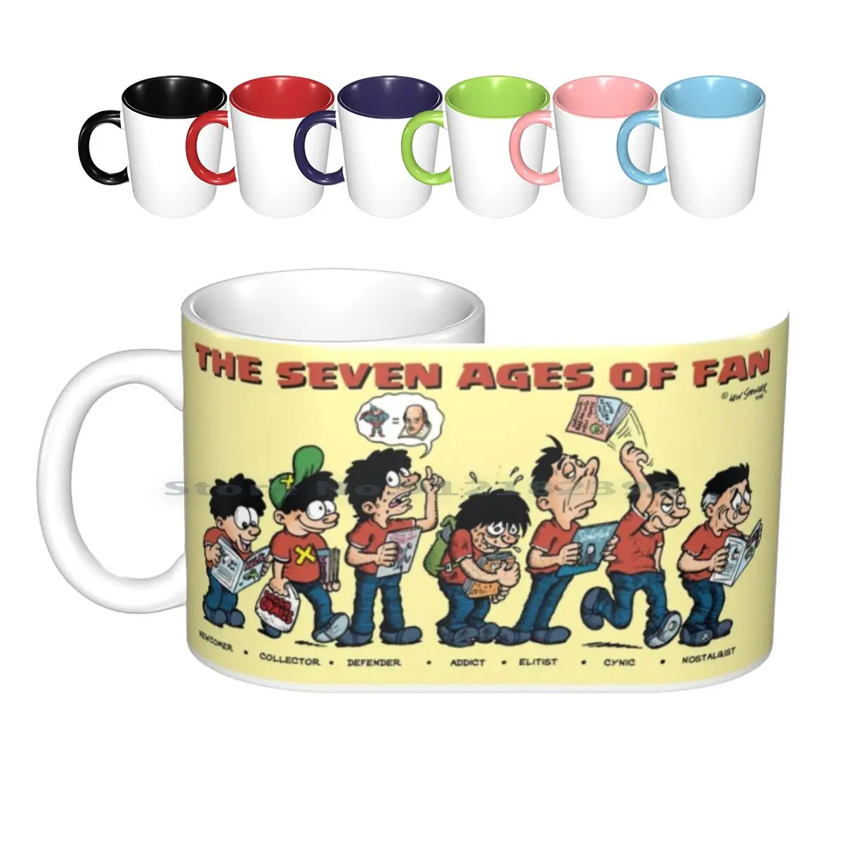 

Керамические кружки The Seven Age Of Fan, кофейные чашки, кружка для молока и чая, комиксы, фильмы, фантастика, научная фантастика, ТВ, супергерой, мул...