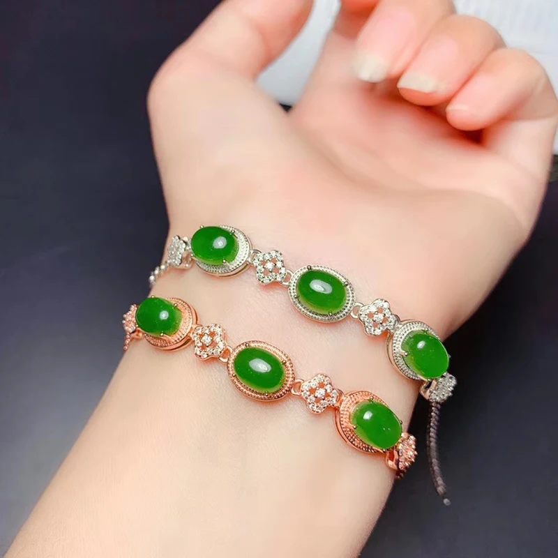 Женский комплект украшений из настоящей китайской яшмы серебро 925 пробы кольцо