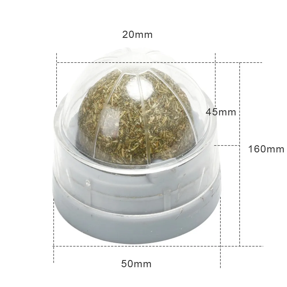 

3Pcs Catnip Ball Set Self-adhesive Rotated Catnip Silvervine Lick Ball For Cats Wall Mount Molar Teething Toy Pet Cat Supplies
