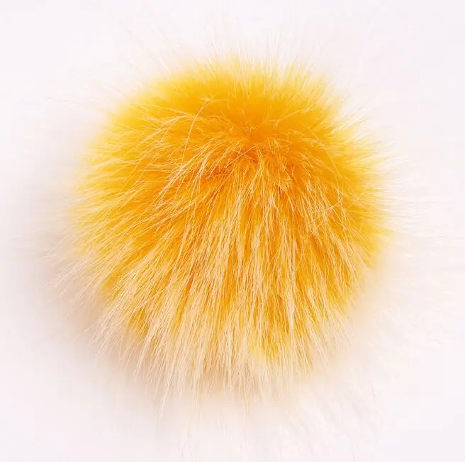 Помпон ручной работы из искусственного лисьего меха 10 см|Мужская Skullies & шапочки| |