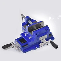 two way movement bench drill operating platform flat tongs precision bench vise clamp tool heavy duty cast iron plain vice