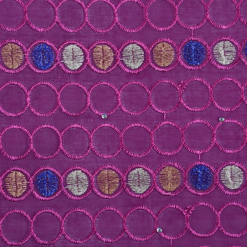 Новейший стиль швейцарская вуаль кружева в Швейцарии фуксия Африканский