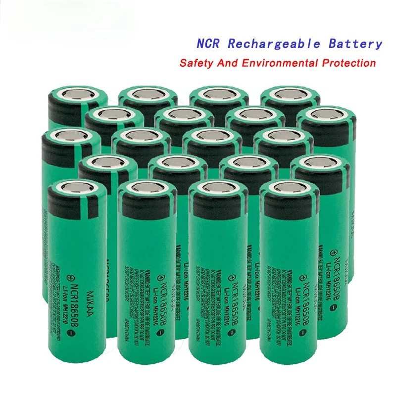 

GQYM 12pcs/lot Original NCR 18650 Rechargeable Battery 3.7V 3400mAh NCR18650B li-ion rechargeable battery