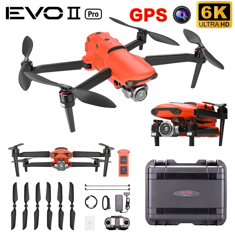 Квадрокоптер Autel Robotic EVO II/ Pro с камерой GPS 6K 8K Ultra HD видео 3 осевой карданный Дрон 2