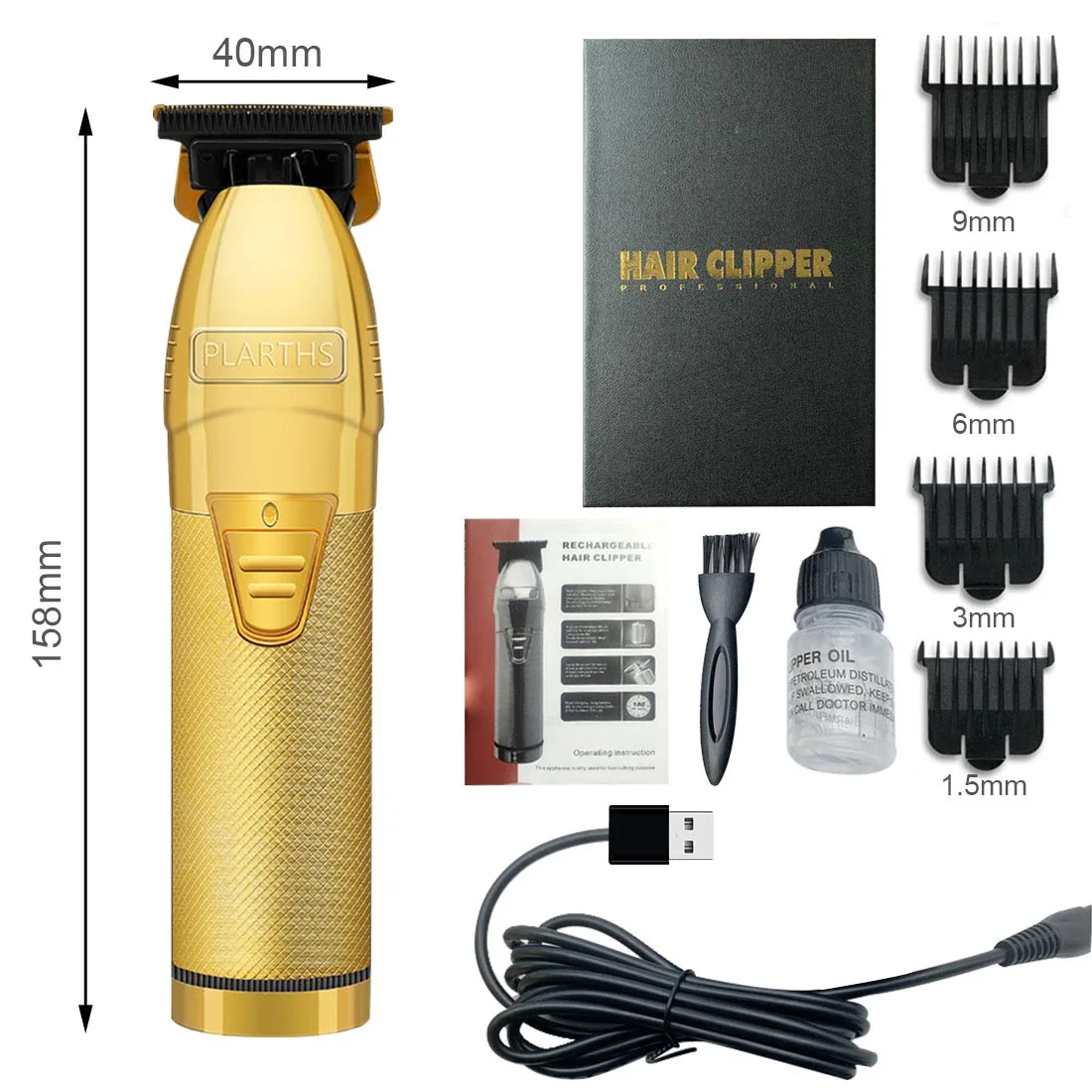 

Electric Hair Clipper 0mm Men'S Bald Razor Special Hair Expander Barber Special Hair Trimming Instrument Hair Styling Tool