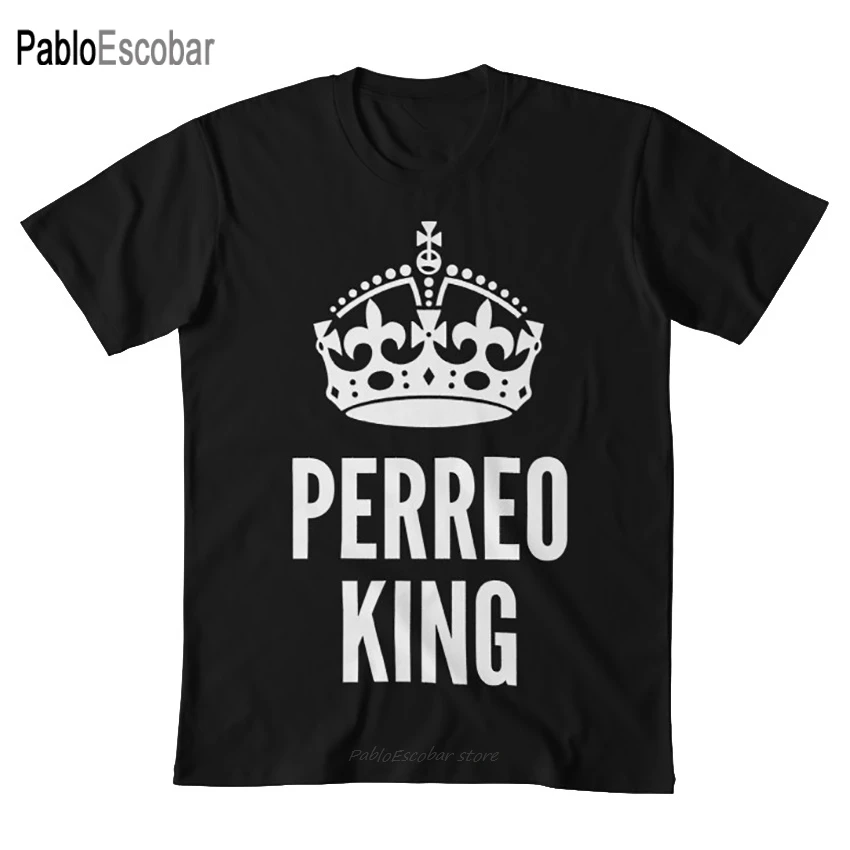Белая футболка Perreo King reggaeton music сальса латиноамериканская Бачата кумбия merengue |