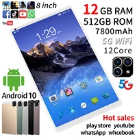 newest 5g tablet pc pg11 8 1 inch 25601600 12gb512gb phone call pad pc android 10 7800mah battery 4g wifi daul sim card pc
