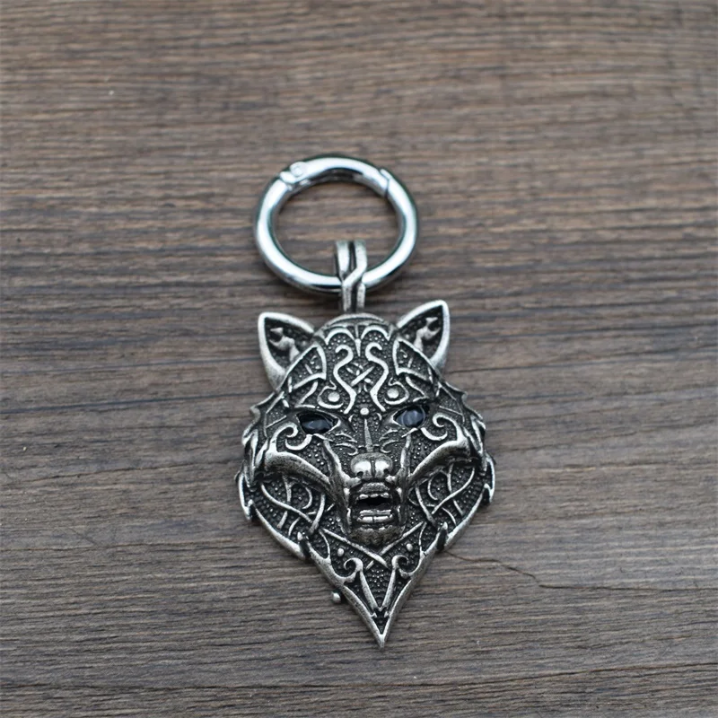 12 шт персональный брелок с головой волка оригинальные Панк ювелирные изделия