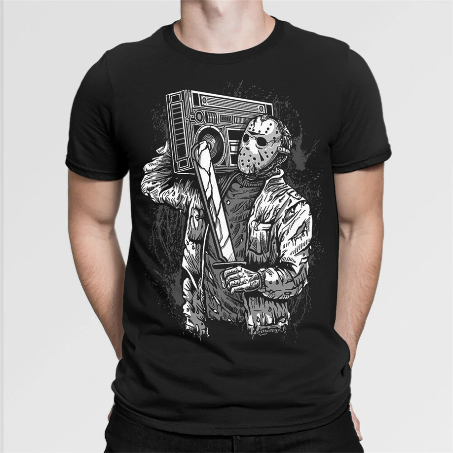 Джейсон Вурхиз футболка Пятница 13-я мужская женская все размеры s Homme плюс размер |