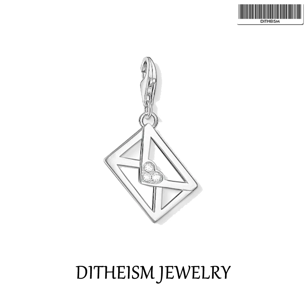 

Charms Pendant Love Letter Envelope 925 Sterling Silver Fit Bracelet Necklace New Fine Women Jewelry Romantic Sweet Love Gift