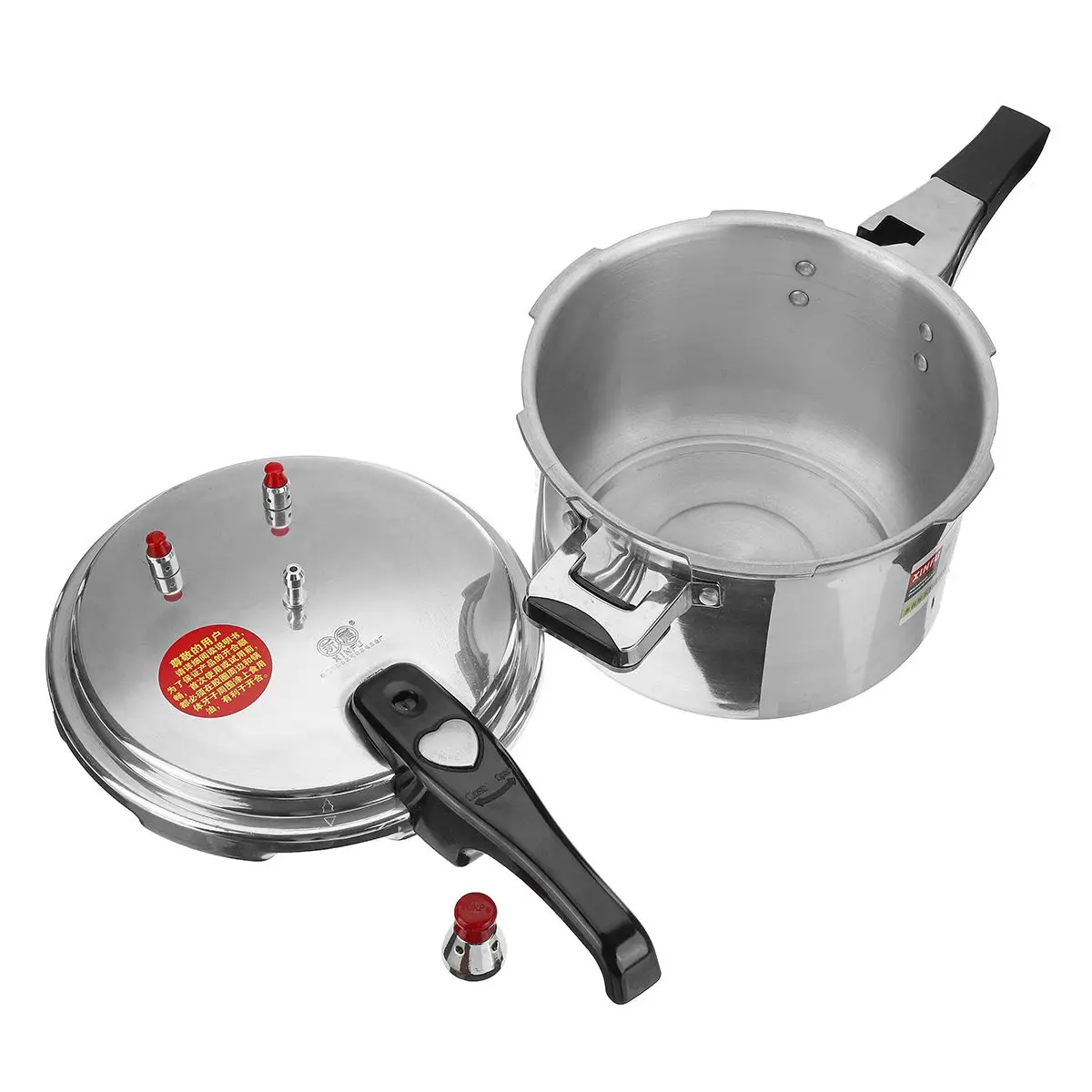 

20CM 4L Pressure Cookers Outdoor Camping Cooker Food Rice Dining Tool Home Kitchen Food Beam Meats Vegetables Soups Cooking Tool