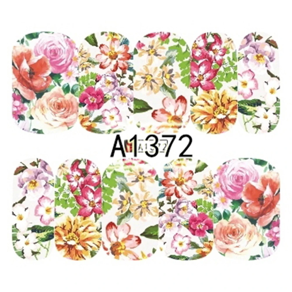 Модные женские наклейки на ногти цветы для дизайна ногтей сделай сам Декор