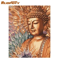 ruopoty frame buddha diy oil painting by numbers handpainted paints craft for adults kids surprise gift on canvas home art gift