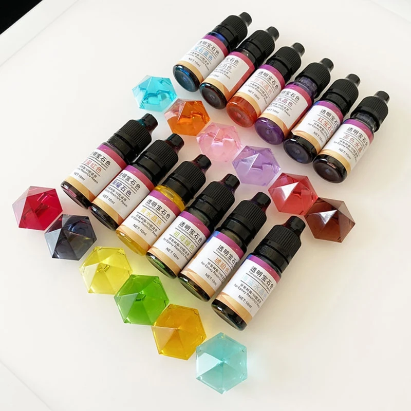 

12 Colors Epoxy Resin Pigment Liquid Resin Colorant Pigment Colorant Dye Crafts