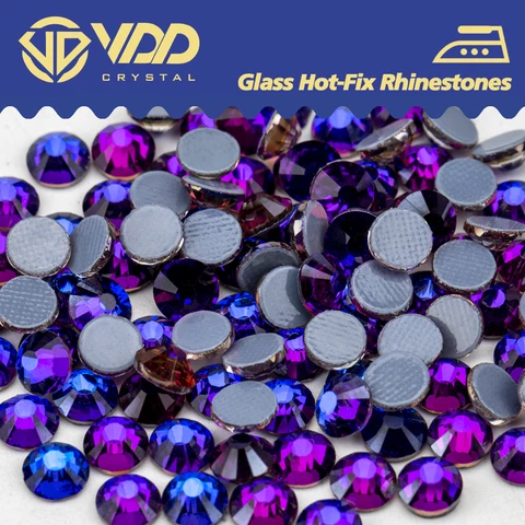 Стразы VDD 026 фиолетовые стеклянные