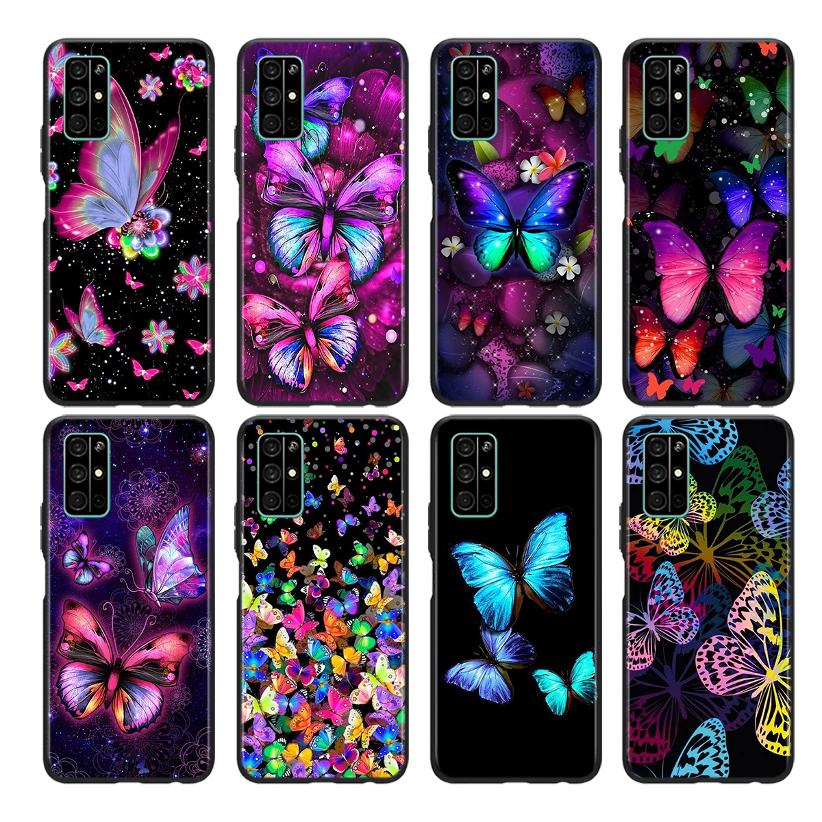 Силиконовый чехол с красивой бабочкой для Huawei Honor 30i 10X 30S 9A 9S 9X 30 9C 20 20S V20 10i 10 7C Pro Lite