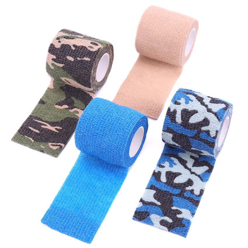 Самоклеящаяся эластичная Нетканая Камуфляжная Лента для велосипеда охоты езды